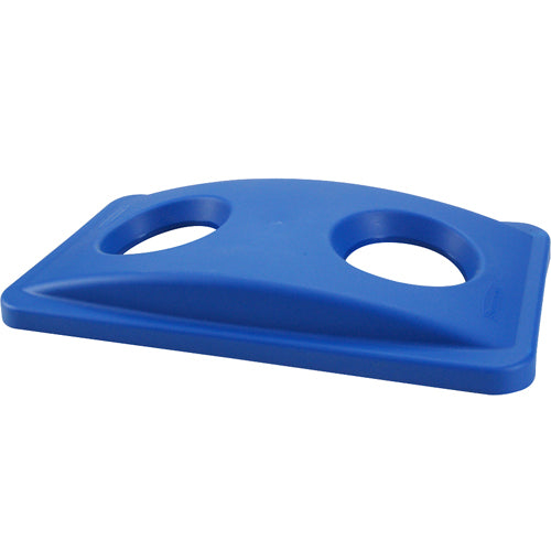 FG269288BLUE Rubbermaid - Blue Recycling Can Lid Top alternate view 1 FG269288BLUE Rubbermaid - Blue Recycling Can Lid Top alternate view 1